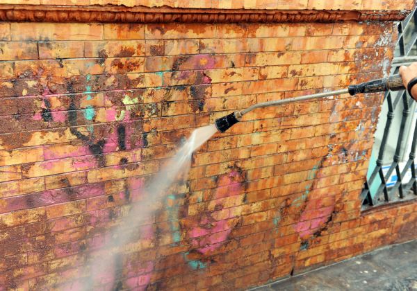 Cost of Brick Graffiti Cleaning in Charlottesville